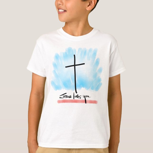 JESUS LOVES YOU Kids T-Shirt (Front)