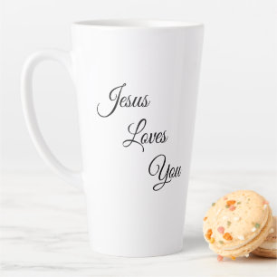 Jesus Loves You Latte Coffee Mug