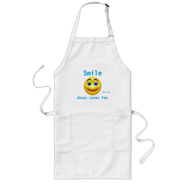 Jesus Loves You Long Apron (Front)