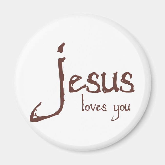 Jesus Loves You Magnet (Front)
