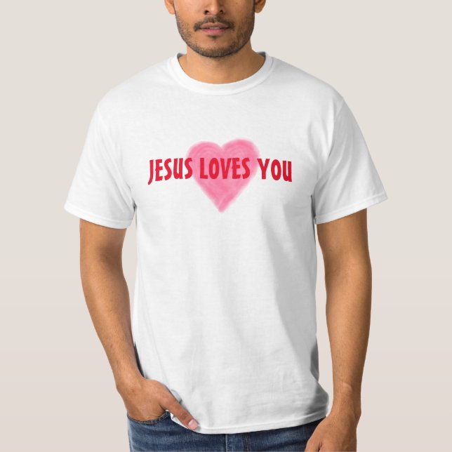 JESUS LOVES YOU Men's Value T-Shirt (Front)