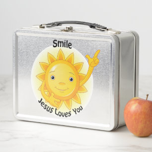 Jesus Loves You! Metal Lunch Box