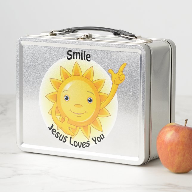 Jesus Loves You! Metal Lunch Box (In Situ)