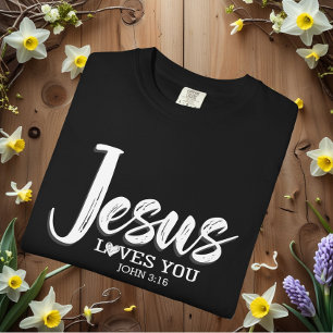 Jesus Loves You Motivational Bible  T-Shirt