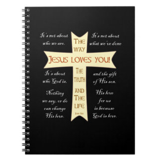 Jesus Loves You - Playing Cards Notebook
