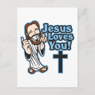 Jesus Loves You Postcard