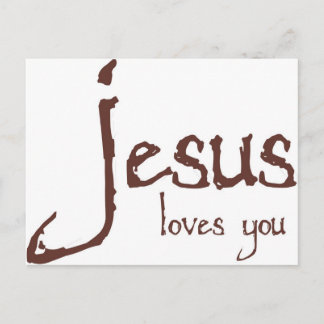 Jesus Loves You Postcard