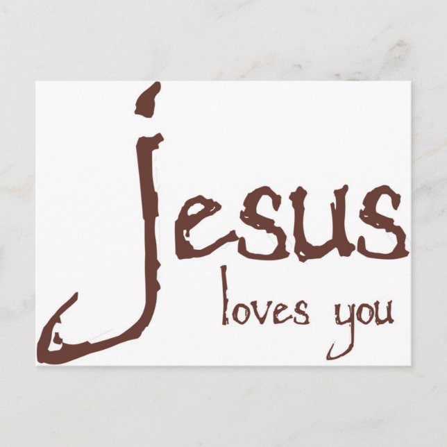 Jesus Loves You Postcard (Front)