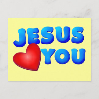 Jesus Loves You Postcard