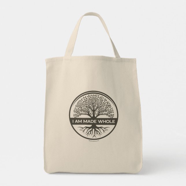 Jesus Loves You - red Tote Bag (Back)