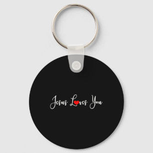 Jesus Loves You - Religious Christian Key Ring