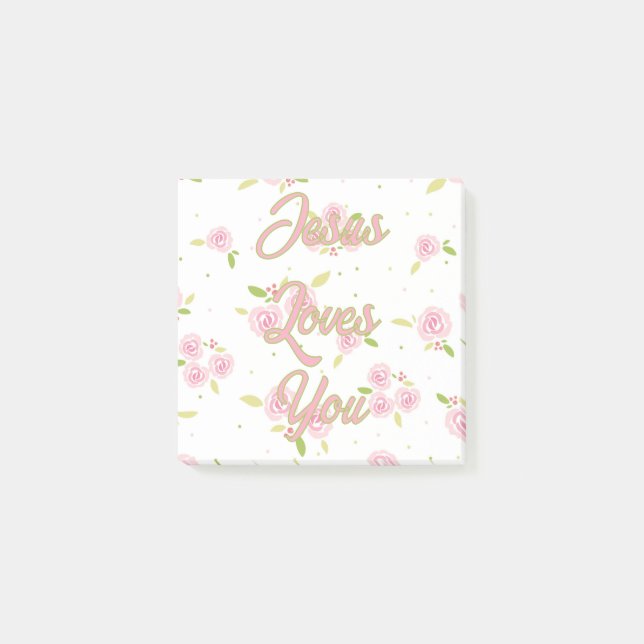 Jesus Loves You Reminder Post-it Notes (Front)