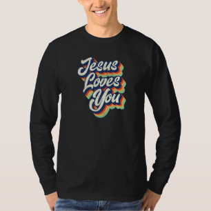 Jesus Loves You Retro Vintage Christian T-Shirt