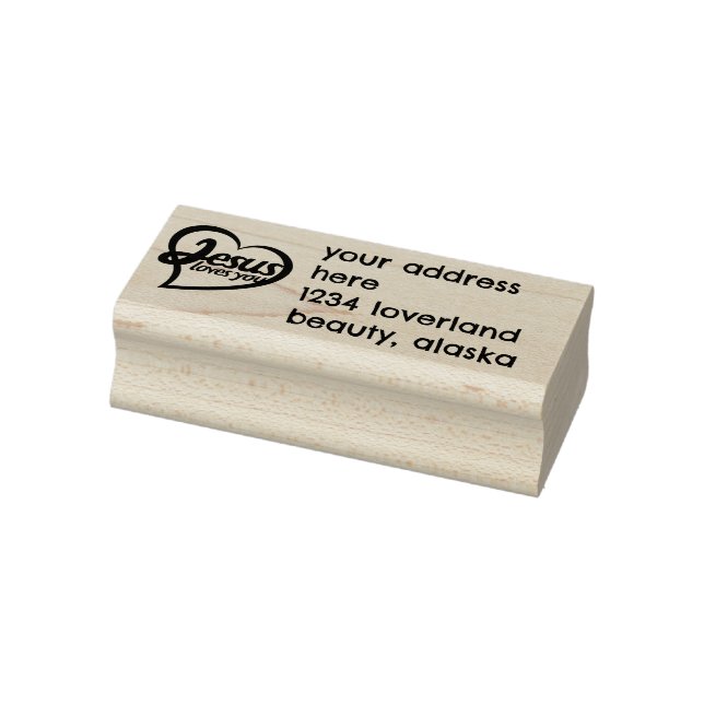 Jesus Loves you Rubber Stamp (Stamp)