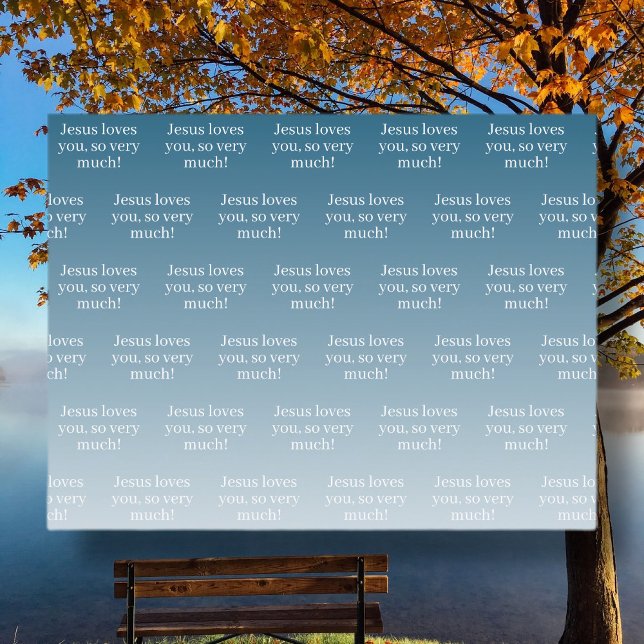 Jesus loves you, so very much!  postcard (Creator Uploaded)