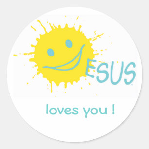 Jesus loves you ! Sticker