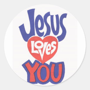 Jesus Loves You Stickers & Labels | Zazzle UK