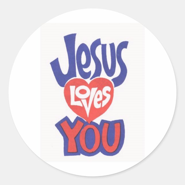 JESUS-LOVES-YOU Stickers (Front)
