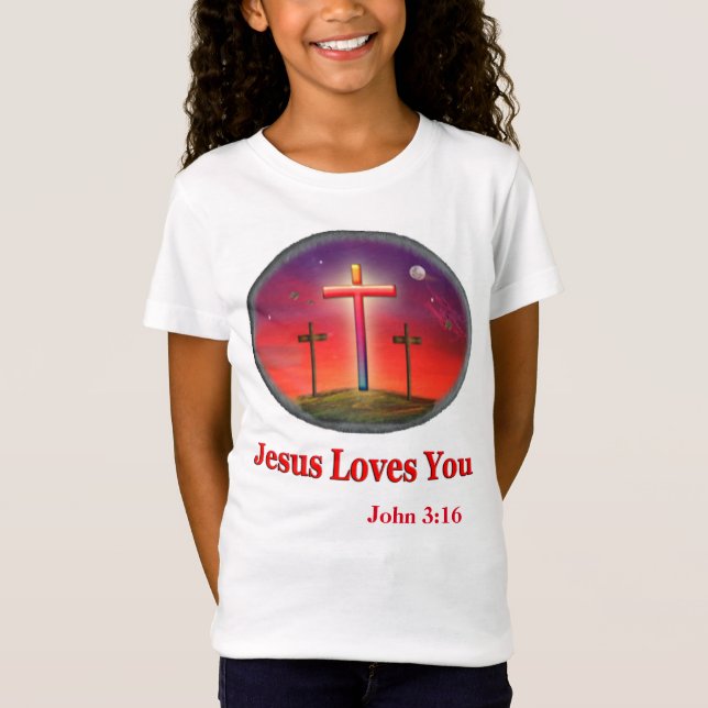 jesus loves you T-Shirt (Front)