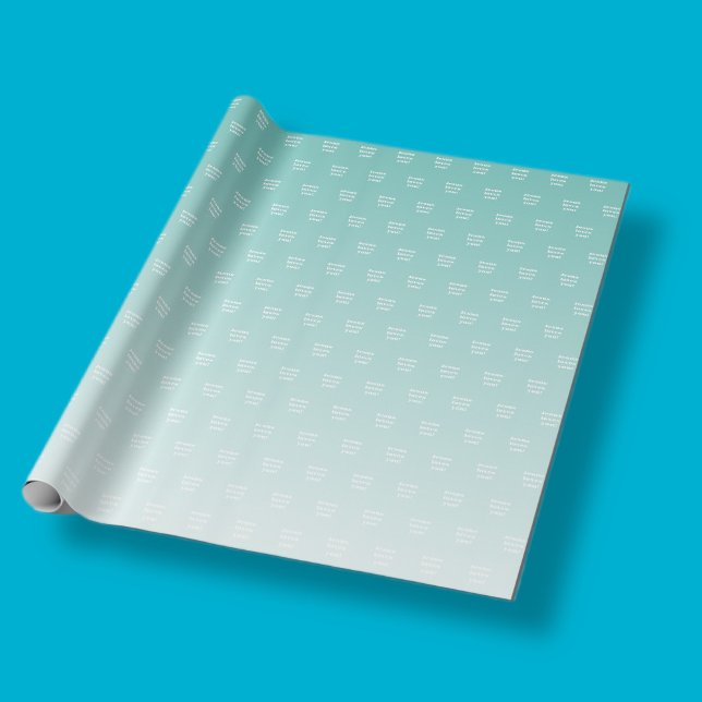 Jesus loves you! | teal green ombre wrapping paper (Creator Uploaded)