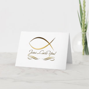 Jesus Loves You Thank You Card