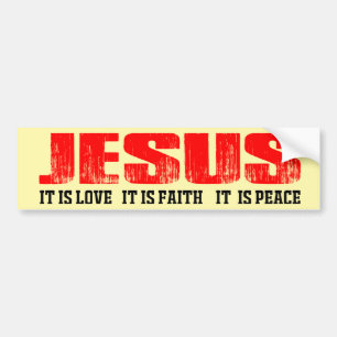 Jesus Loves You The Motivational Bible  Bumper Sticker