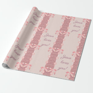 Jesus loves you! wrapping paper