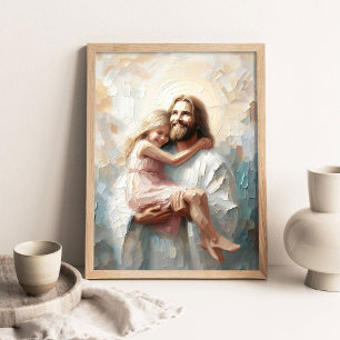 Jesus_ Loving Embrace, Christian Painting, Jesus Poster