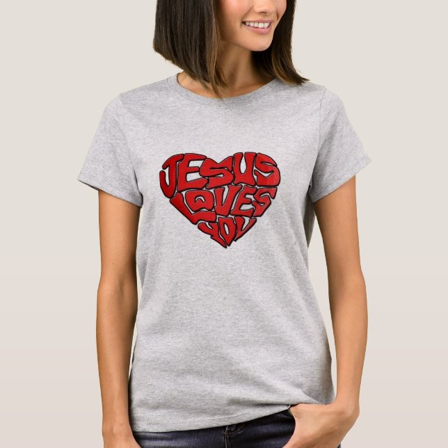 jesus luv uT-Shirt T-Shirt (Front)