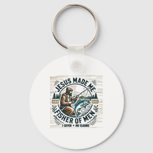 Jesus Made Me A Fisher Of Man Bible Verse Religiou Key Ring
