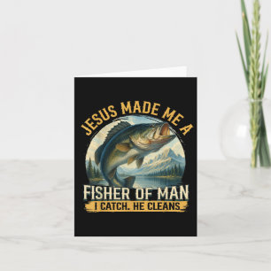 Jesus Made Me A Fisher Of Men Vintage Christian Fi Card