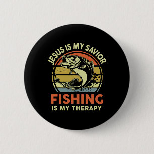 Jesus Made Me Fisher Of Man Christian Funny B Fish 6 Cm Round Badge