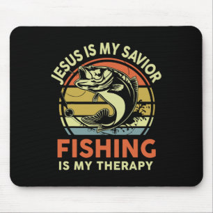 Jesus Made Me Fisher Of Man Christian Funny Byss F Mouse Mat