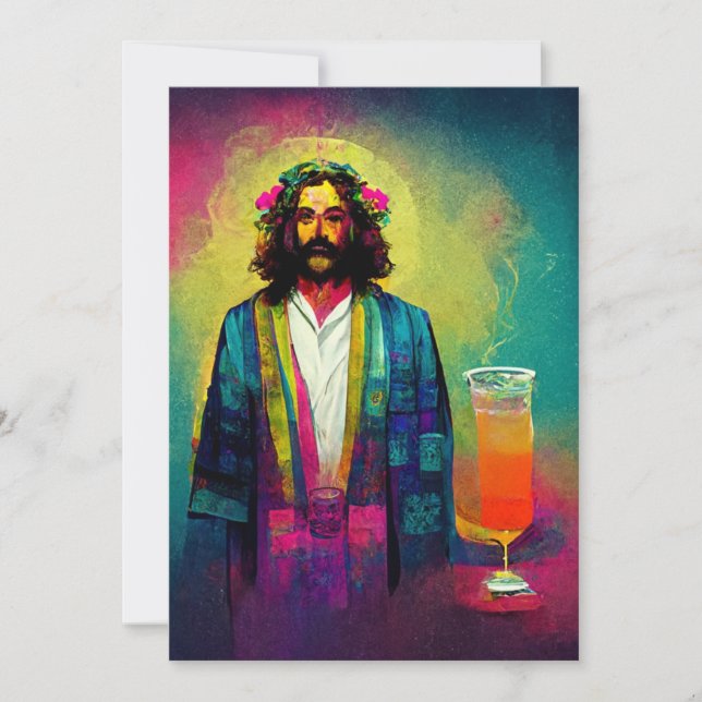 Jesus makes great.cocktails thank you card (Front)