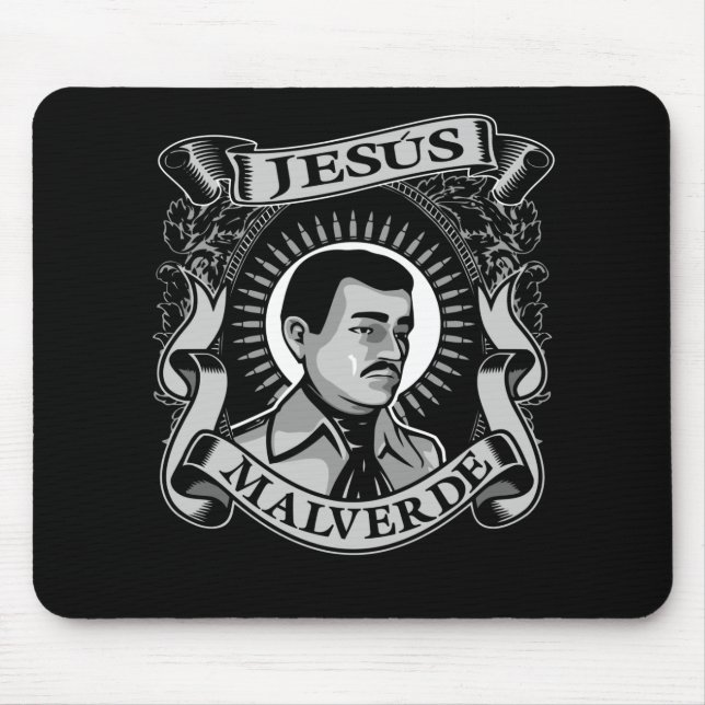 Jesus Malverde Gift Mexican Hero Jesus Malverde Mouse Mat (Front)