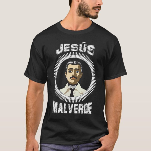 Jesus Malverde Mexican Hero Gift Jesus Malverde T-Shirt (Front)