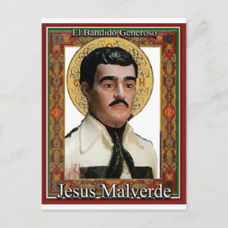 Jesus Malverde , The Generous Bandit Postcard