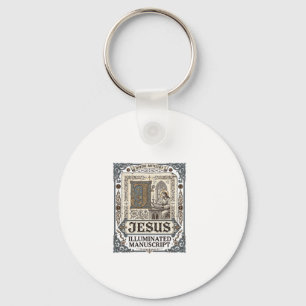 Jesus Manuscript Jesus Christian Faith Vintage Key Ring