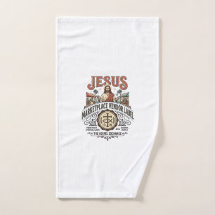 Jesus Marketplace Vendor Label Jesus Marketplace V Hand Towel