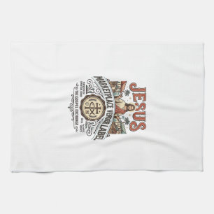 Jesus Marketplace Vendor Label Jesus Marketplace V Tea Towel
