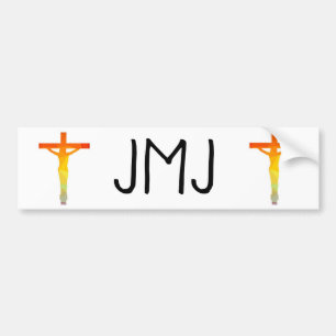 Jesus Mary Joseph Bumper Sticker