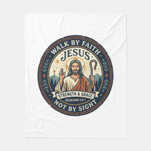 Jesus Matcha Cafe Trend Shirt Christian Graphic_1 Fleece Blanket