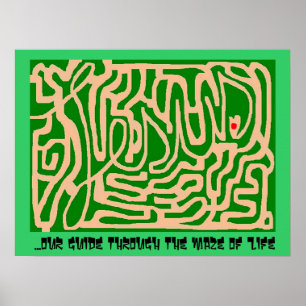 Jesus maze poster