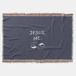 Jesus Me Infinity Throw Blankets Christian Woman