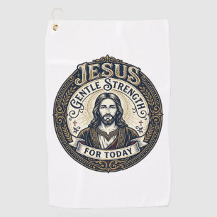 Jesus Memory Care Alzheimer Caregiver Shirt Christ Golf Towel
