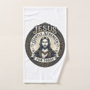 Jesus Memory Care Alzheimer Caregiver Shirt Christ Hand Towel