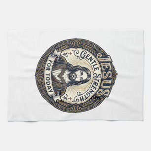 Jesus Memory Care Alzheimer Caregiver Shirt Christ Tea Towel