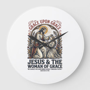 Jesus Menopause Midlife Women Encouragement Shirt  Large Clock