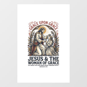 Jesus Menopause Midlife Women Encouragement Shirt Window Cling