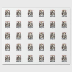 Jesus Menopause Midlife Women Encouragement Shirt  Wrapping Paper